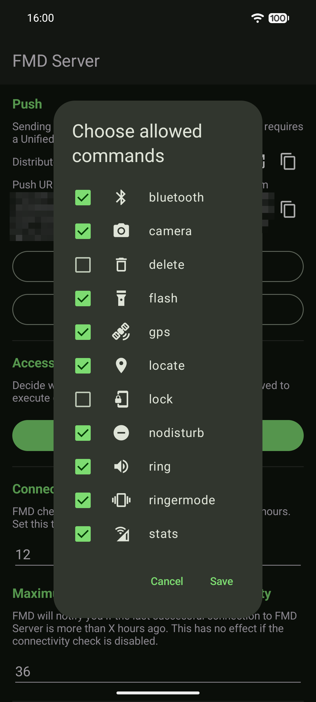 Screenshot of the permission dialog